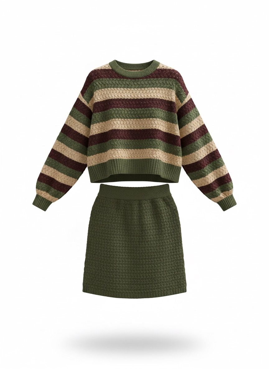 کراپ دامن حصیری 3371