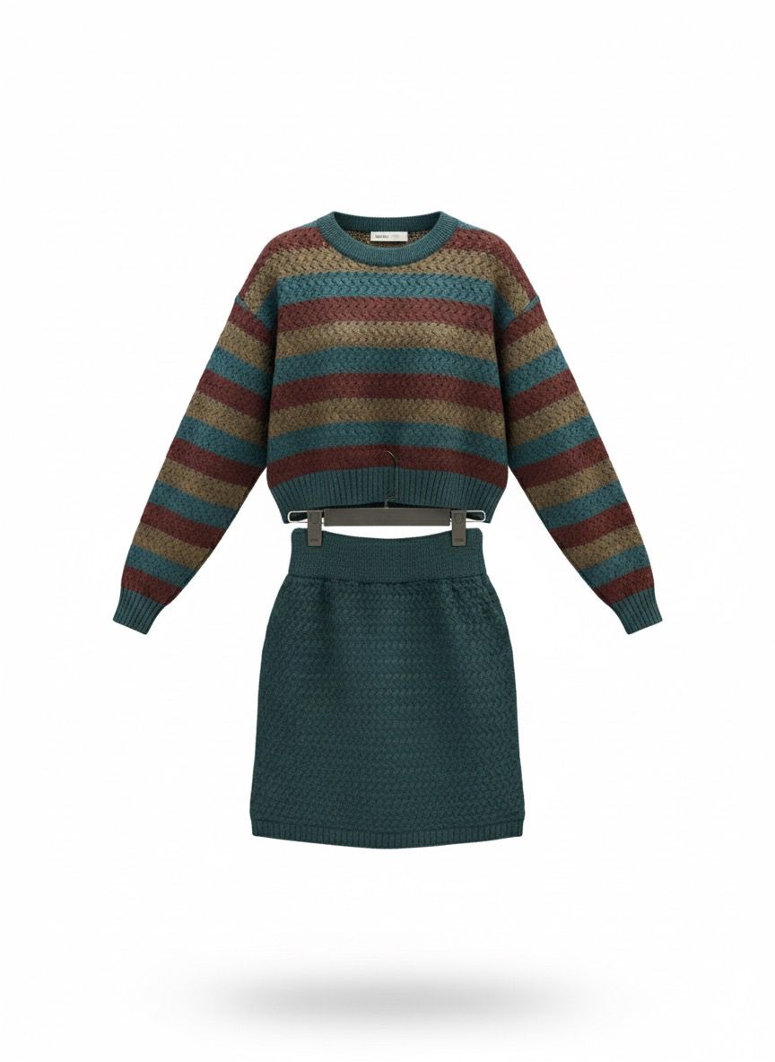 کراپ دامن حصیری 3371