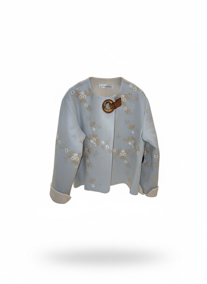 کت فوتر گلدوزی سگک چرم