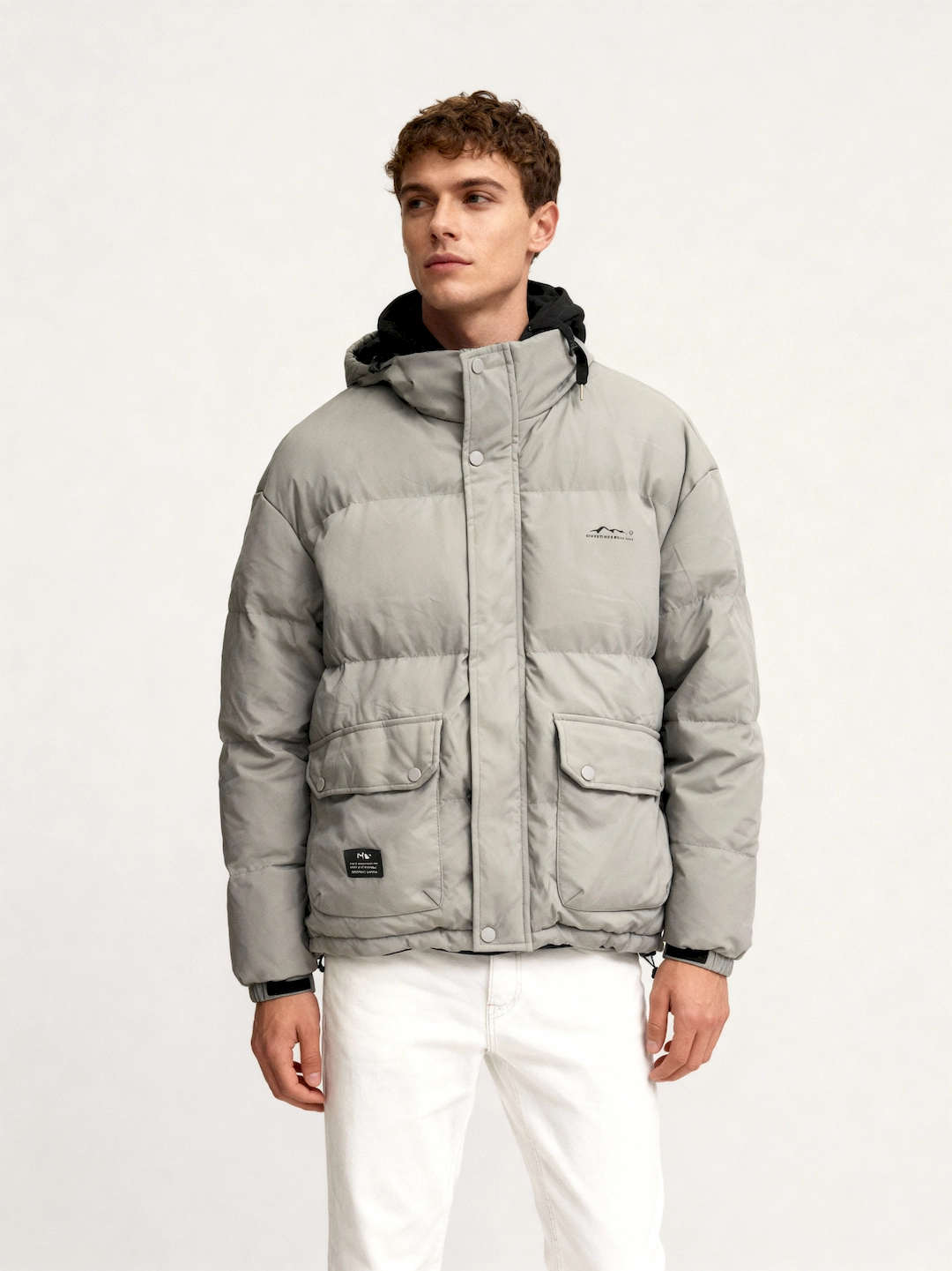 کاپشن کلاهدار دوتیکه 3475