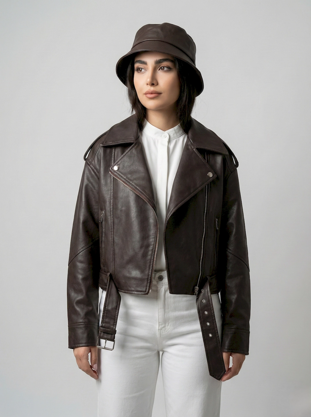 کت چرم پولیش زنانه 3639