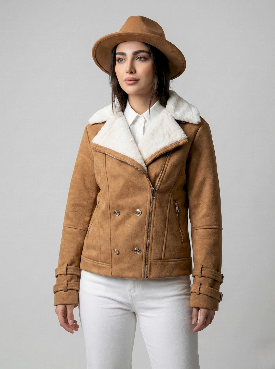 کت بوفالو زیپدار زنانه 3629