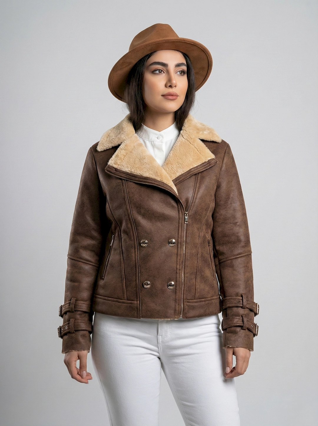 کت بوفالو زیپدار زنانه 3629