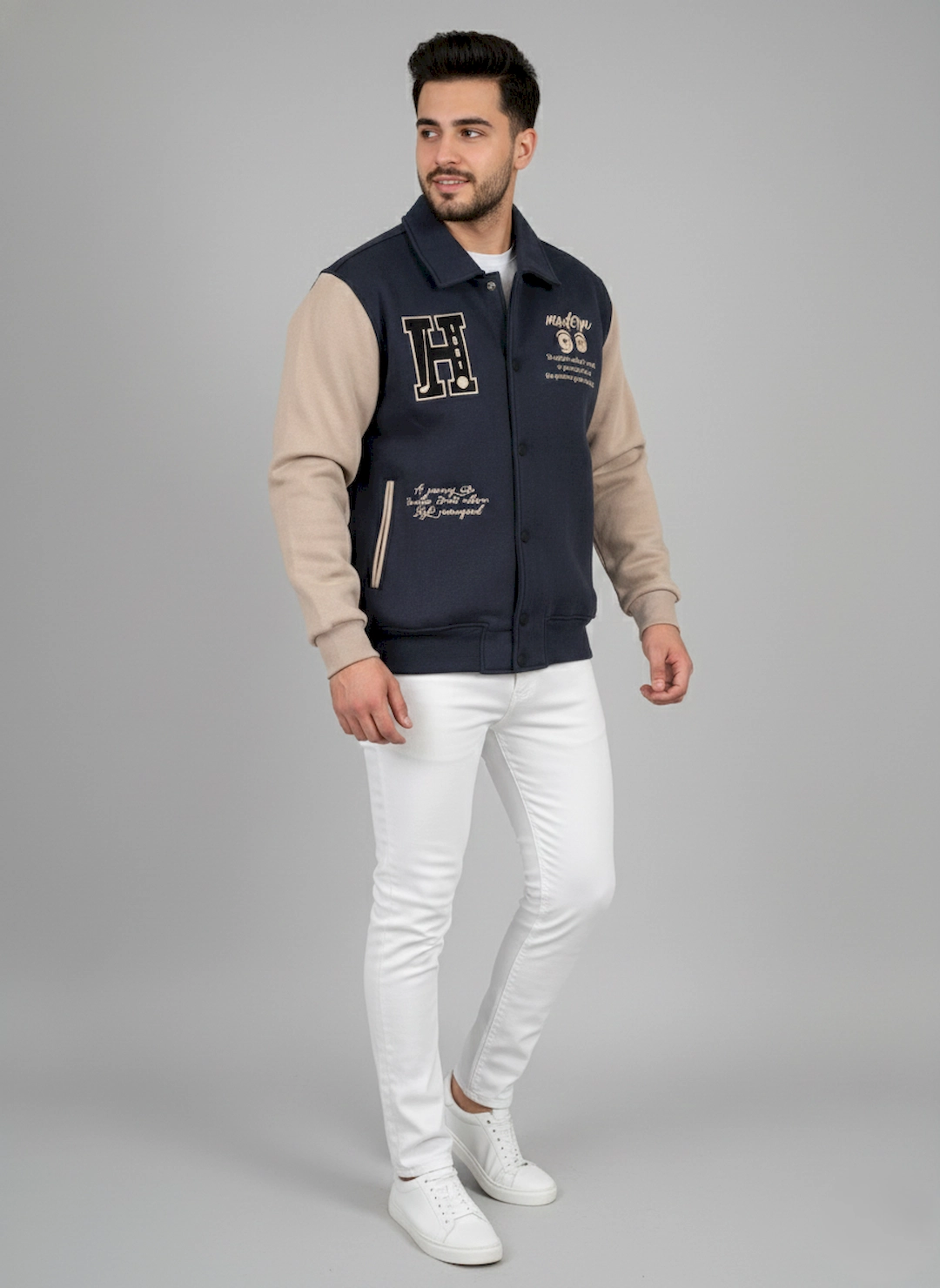 سویشرت دکمه دار مردانه 3626