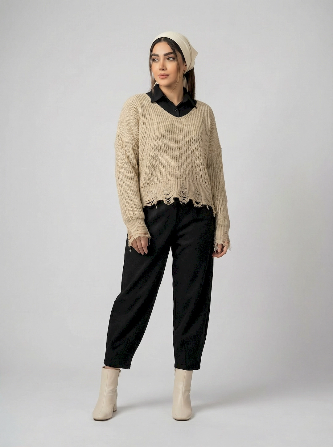 بلوز بافت زنانه 3684