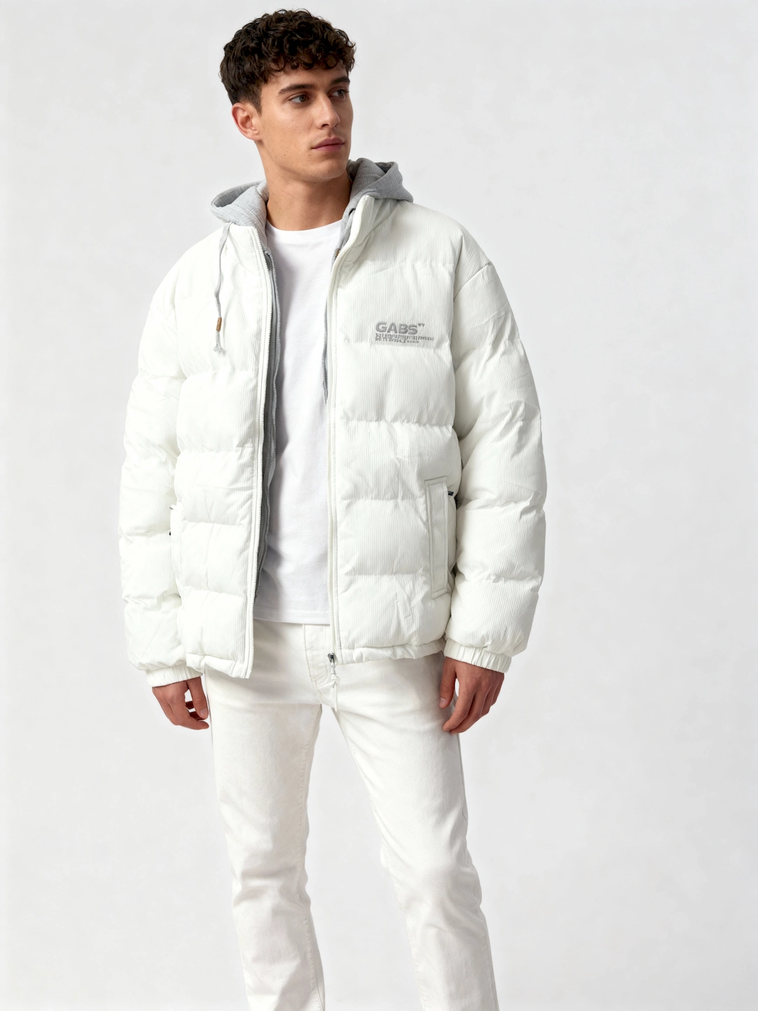 کاپشن خطی کلاهدار 3401