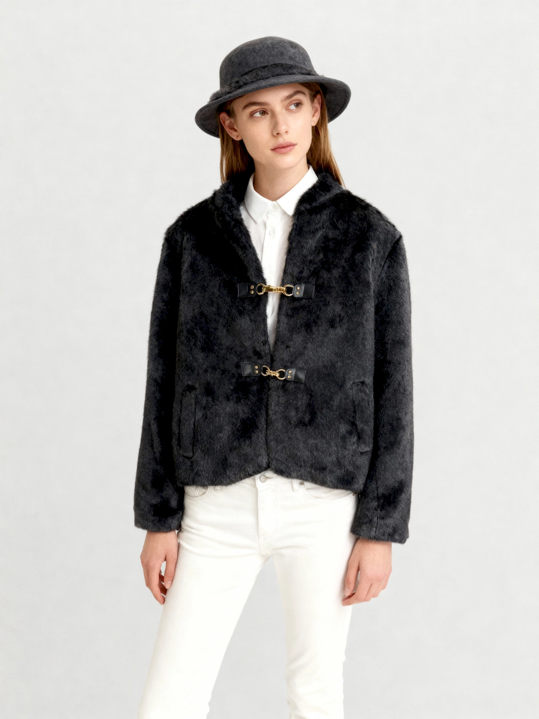 کت خزدار 2سگک 3513