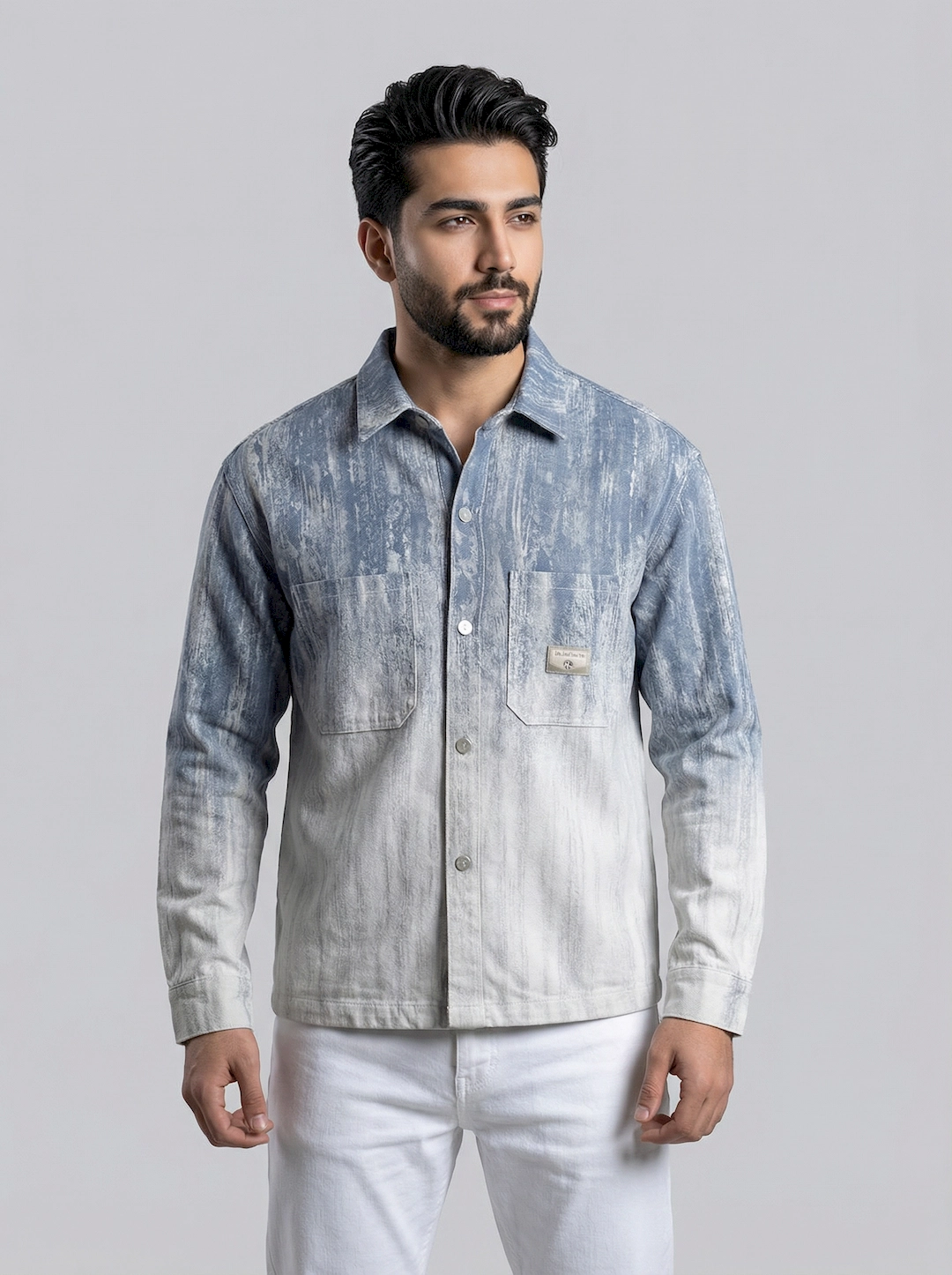 پیراهن آبرنگی مردانه 3733