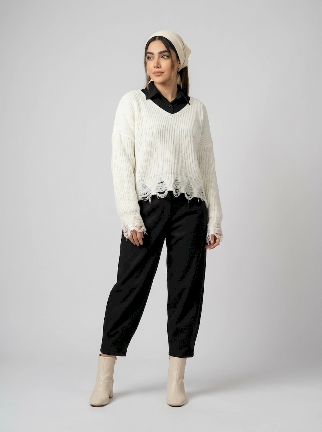 بلوز بافت زنانه 3684